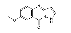 7-methoxy-2-methyl-1H-pyrazolo[5,1-b]quinazolin-9-one Structure