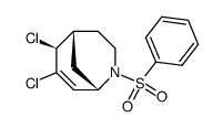 (1S,5R,6S)-2-Benzenesulfonyl-6,7-dichloro-2-aza-bicyclo[3.3.1]non-7-ene结构式