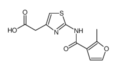 4-Thiazoleacetic acid, 2-[[(2-methyl-3-furanyl)carbonyl]amino]结构式