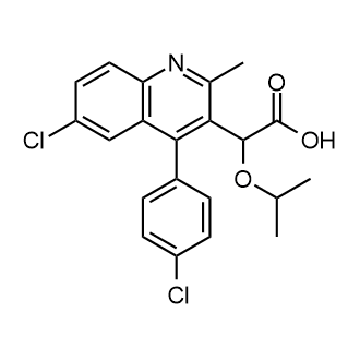 2-(6-氯-4-(4-氯苯基)-2-甲基喹啉-3-基)-2-异丙氧基乙酸图片