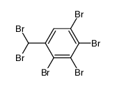 1,2,3,4-tetrabromo-5-dibromomethyl-benzene Structure