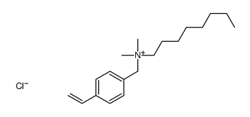 (4-ethenylphenyl)methyl-dimethyl-octylazanium,chloride Structure