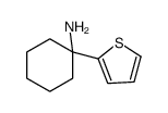 1-thiophen-2-ylcyclohexan-1-amine结构式