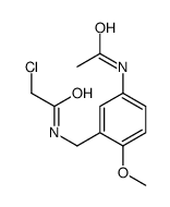 N-(5-Acetamido-2-methoxybenzyl)-2-chloroacetamide Structure