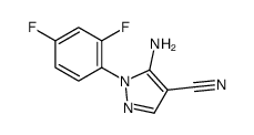 5-Amino-1-(2,4-difluorophenyl)-1H-pyrazole-4-carbonitrile structure