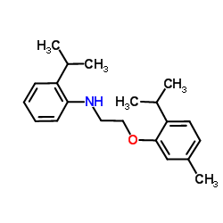 2-Isopropyl-N-[2-(2-isopropyl-5-methylphenoxy)ethyl]aniline结构式