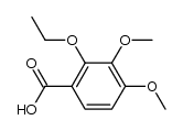 2-ethoxy-3,4-dimethoxy-benzoic acid结构式