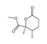 5-methoxycarbonyl-4,5-cis-dimethyl-5-peantanolide Structure