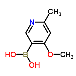 (4-Methoxy-6-methyl-3-pyridinyl)boronic acid structure