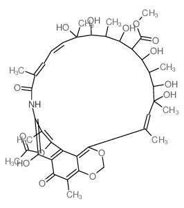 6,9-Metheno-9H-1,3-dioxino[4,5,6-uv][4]benzazacyclotricosine-20-carboxylicacid,7-(acetyloxy)-5,10,11,16,17,18,19,20,21,22,23,24-dodecahydro-16,17,19,21,23,24,27-heptahydroxy-4,8,12,16,18,22,24,26-octa结构式