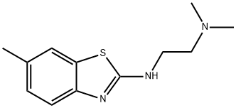 N,N-dimethyl-N'-(6-methyl-1,3-benzothiazol-2-yl)ethane-1,2-diamine Structure