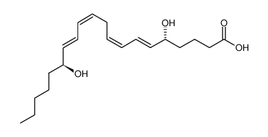 (5R,15S)-Dihydroxy-(6E,8Z,11Z,13E)-eicosatetraenoic Acid Structure