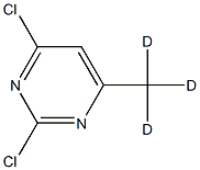 2,4-Dichloro-6-(methyl-d3)-pyrimidine structure