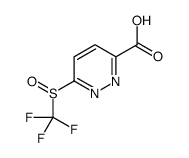 6-[(Trifluoromethyl)sulfinyl]-3-pyridazinecarboxylic acid结构式