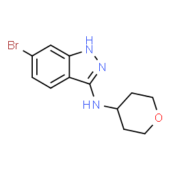 1H-Indazol-3-amine, 6-bromo-N-(tetrahydro-2H-pyran-4-yl)- picture