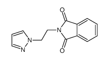 2-(2-pyrazol-1-ylethyl)isoindole-1,3-dione Structure