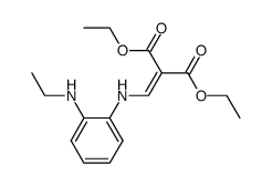 2-[(2-ethylaminophenylamino)methylene]malonic acid diethyl ester结构式