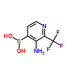 [3-Amino-2-(trifluoromethyl)-4-pyridinyl]boronic acid structure