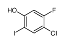 4-chloro-5-fluoro-2-iodophenol structure