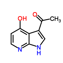 1-(4-Hydroxy-1H-pyrrolo[2,3-b]pyridin-3-yl)ethanone结构式