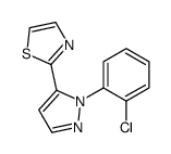 2-(1-(2-CHLOROPHENYL)-1H-PYRAZOL-5-YL)THIAZOLE结构式