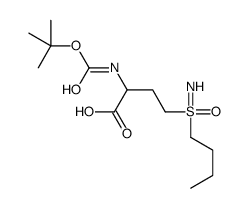 4-(S-Butylsulfonimidoyl)-2-({[(2-methyl-2-propanyl)oxy]carbonyl}a mino)butanoic acid Structure