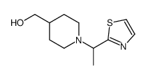 [1-(1-Thiazol-2-yl-ethyl)-piperidin-4-yl]-Methanol Structure