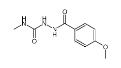 2-(4-methoxybenzoyl)-N-methylhydrazine-1-carboxamide Structure