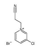 3-chloro-1-(2-cyanoethyl)pyridin-1-ium bromide Structure