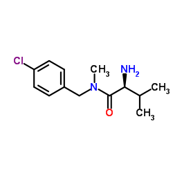 N-(4-Chlorobenzyl)-N-methyl-L-valinamide结构式