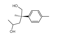 (2R)-2-methyl-2-(4-methylphenyl)pentane-1,4-diol结构式