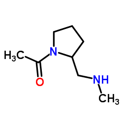 1-{2-[(Methylamino)methyl]-1-pyrrolidinyl}ethanone结构式