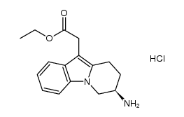 ethyl [(7R)-7-amino-6,7,8,9-tetrahydropyrido[1,2-a]indol-10-yl]acetate hydrochloride结构式