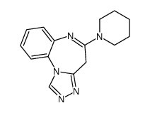 5-piperidin-1-yl-4H-[1,2,4]triazolo[4,3-a][1,5]benzodiazepine结构式