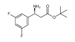 tert-butyl (S)-3-amino-3-(3',5'-difluorophenyl)propanoate Structure