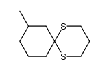 8-methyl-1,5-dithiaspiro[5.5]undecane结构式