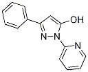 3-苯基-1-吡啶-2-基-1H-吡唑-5-醇结构式