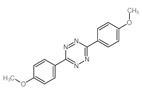 1,2,4,5-Tetrazine,3,6-bis(4-methoxyphenyl)- Structure