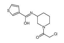 噻吩-3-羧酸[1-(2-氯-乙酰基)-哌啶-3-基]-酰胺结构式