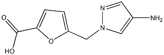 5-[(4-amino-1H-pyrazol-1-yl)methyl]-2-furoic acid Structure