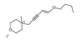 4-[(E)-5-butoxypent-4-en-2-ynyl]-4-methyl-1-oxa-4-azoniacyclohexane io dide结构式