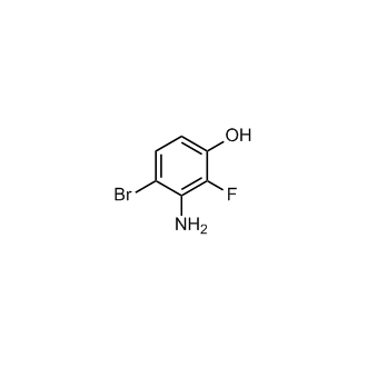 3-Amino-4-bromo-2-fluorophenol structure