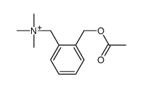 2-acetoxymethyl-N,N,N-trimethylbenzenemethanaminium Structure