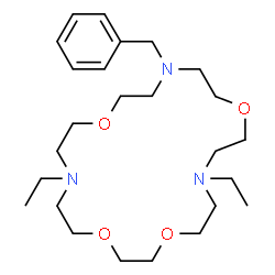 4-BENZYL-10,19-DIETHYL-4,10,19-TRIAZA-1,7,13,16-TETRAOXACYCLOHENEICOSANE Structure