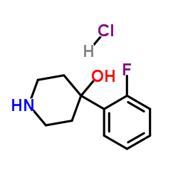 4-(2-Fluorophenyl)-4-piperidinol hydrochloride (1:1) Structure