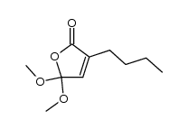 3-butyl-5,5-dimethoxyfuran-2(5H)-one结构式