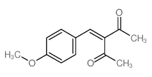 2,4-Pentanedione,3-[(4-methoxyphenyl)methylene]- Structure