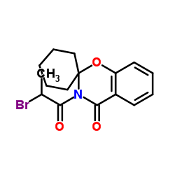 3-(2-Bromo-1-oxopropyl)-spiro[2H-1,3-benzoxazine-2,1'-cyclohexan]-4(3H)-one Structure