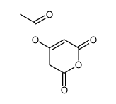 4-乙酰氧基-2H,3h-吡喃-2,6-二酮结构式