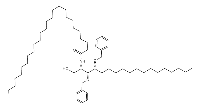 (2S,3S,4R)-2-hexacosylamino-3,4-di-O-benzyl-1,3,4-octadecanetriol Structure